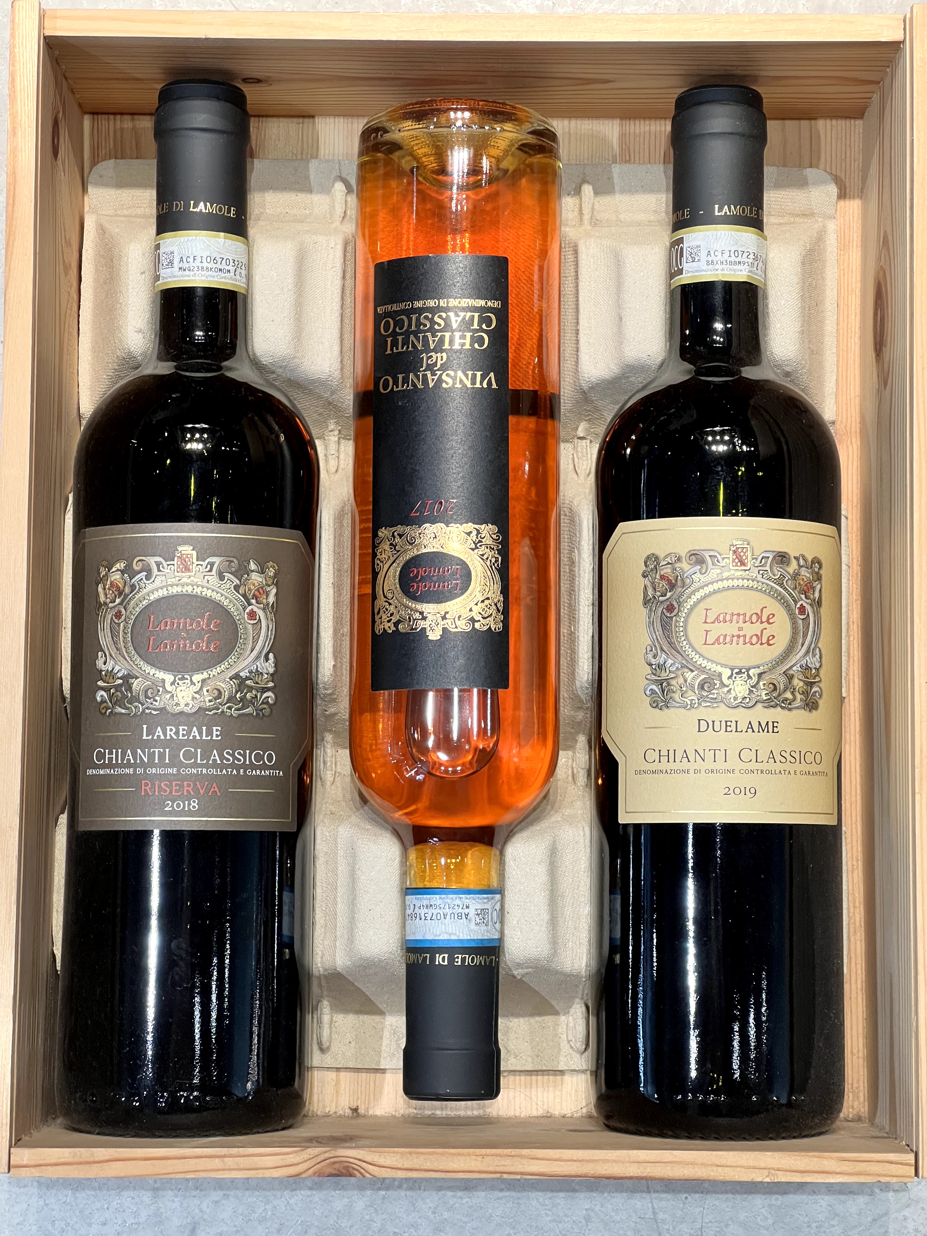 LAMOLE CHIANTI CLASSICO CASSETTA 2 CHIANTI + VINSANTO