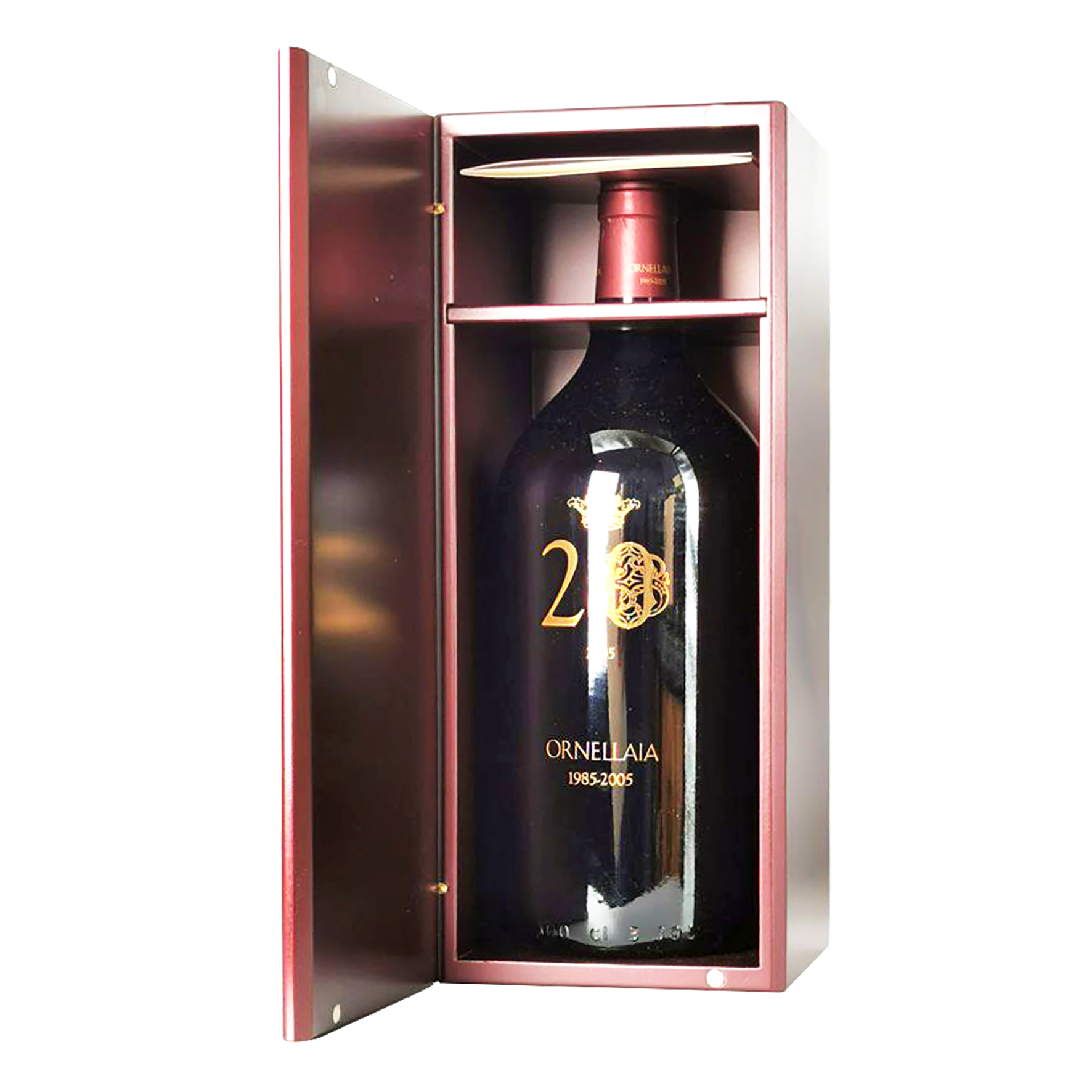 "BOTTIGLIA RARA" ORNELLAIA ANNIVERSARIO 1985/2005 20 ANNI JEROBOAM 3 LITRI CASSA LEGNO