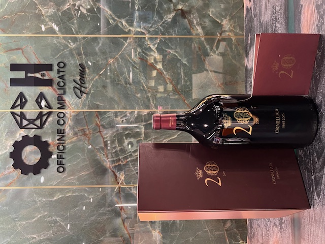 "BOTTIGLIA RARA" ORNELLAIA ANNIVERSARIO 1985/2005 20 ANNI JEROBOAM 3 LITRI CASSA LEGNO